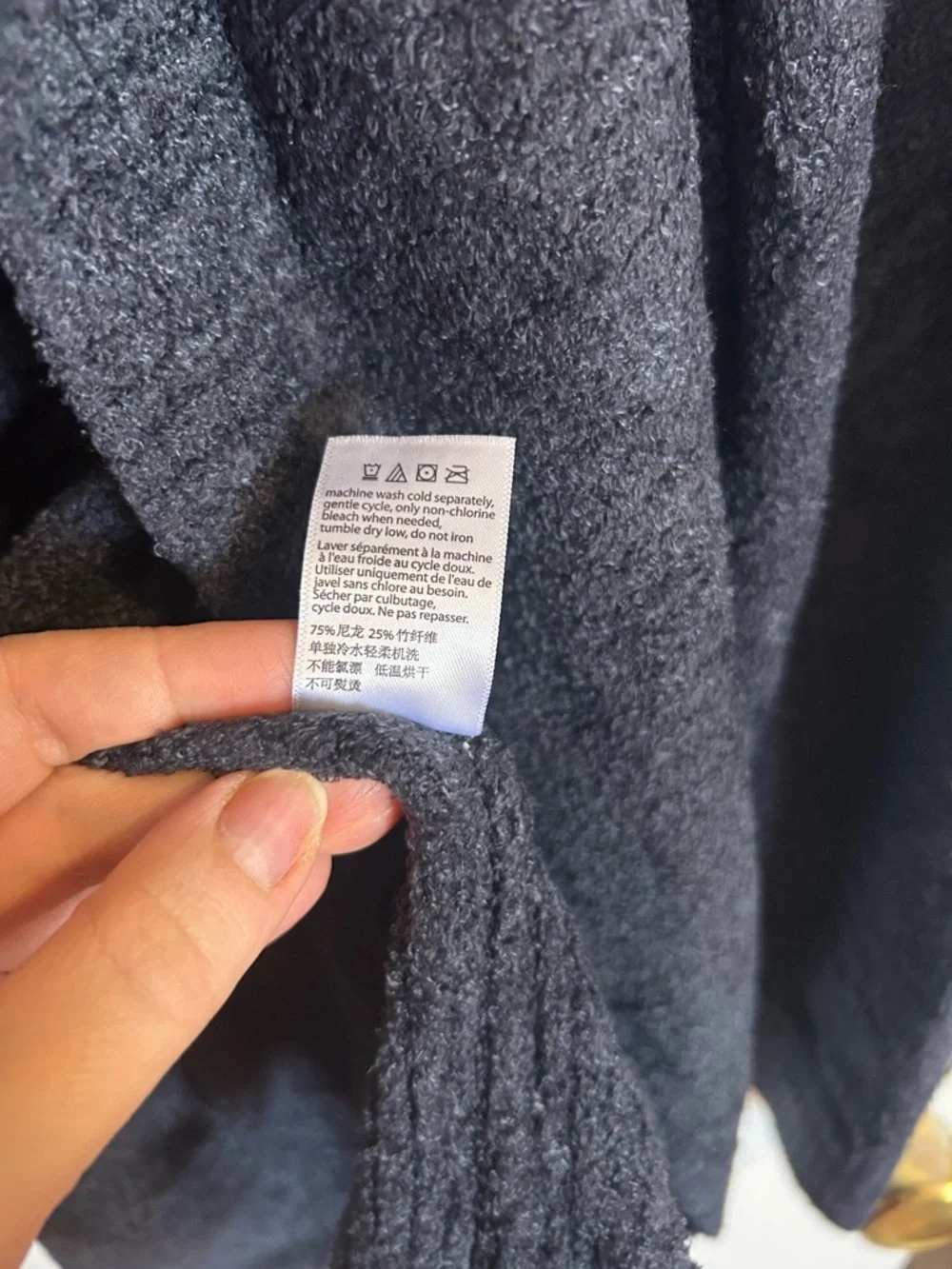 Barefoot Dreams Cozy Chic Lite Indigo Circle Cardigan